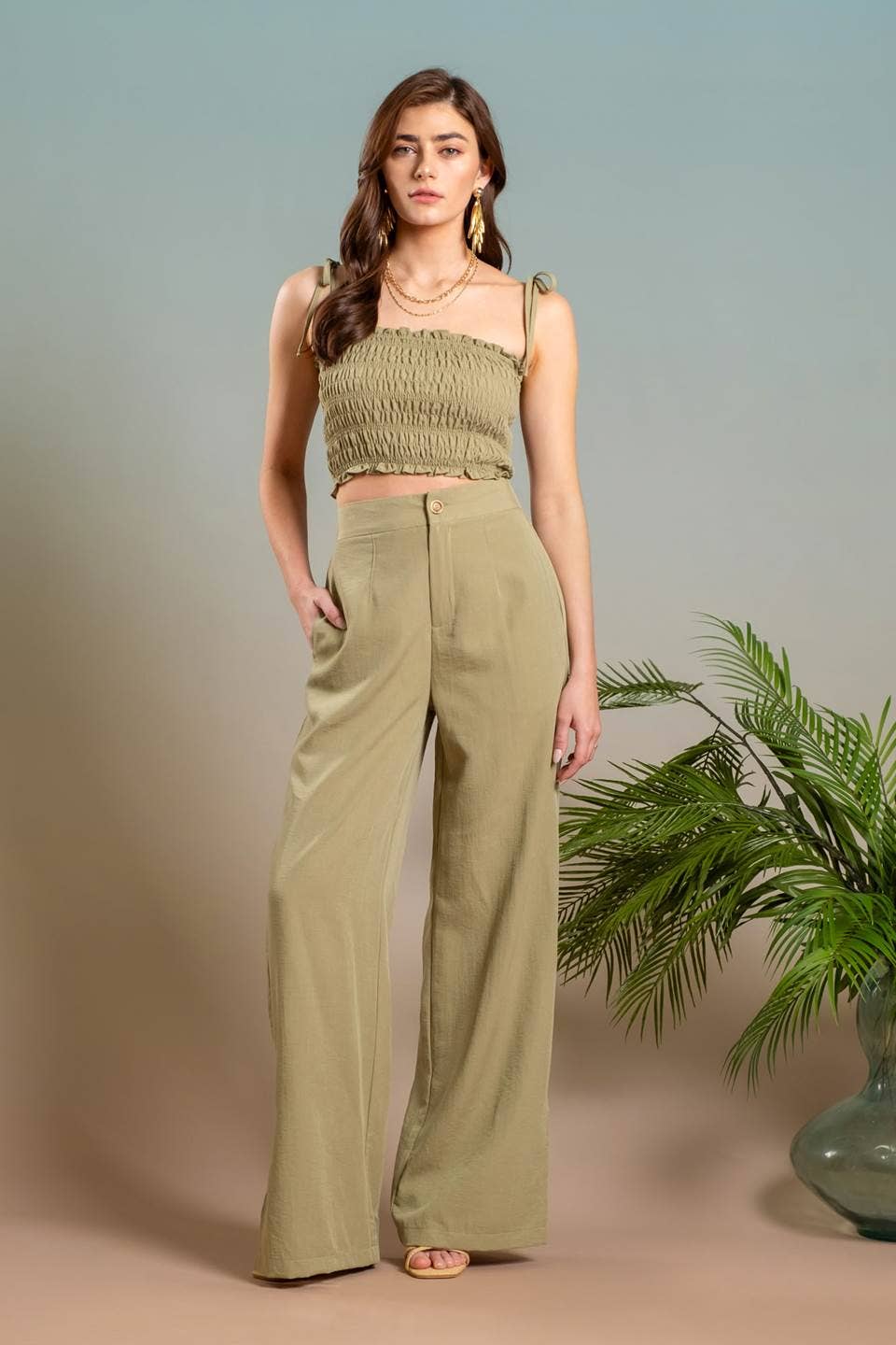 Sagewood Wide-Leg Trouser