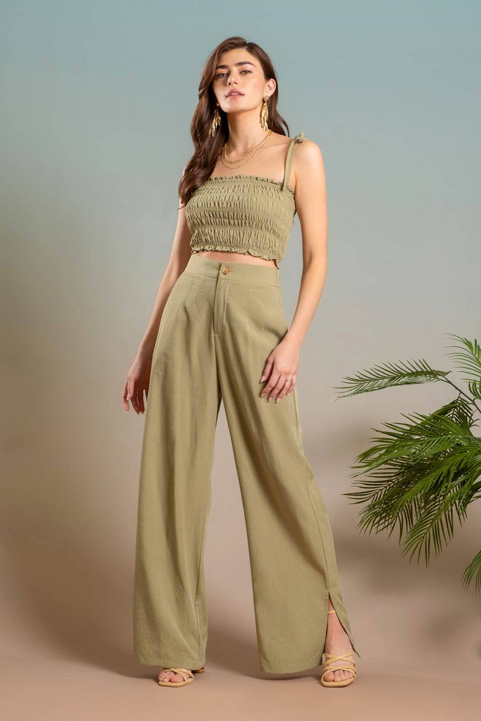 Sagewood Wide-Leg Trouser