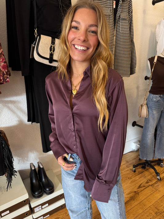 The Spark Blouse - Plum