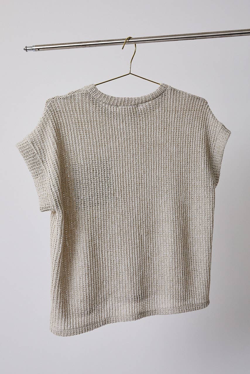 Linen Sky Knit Top