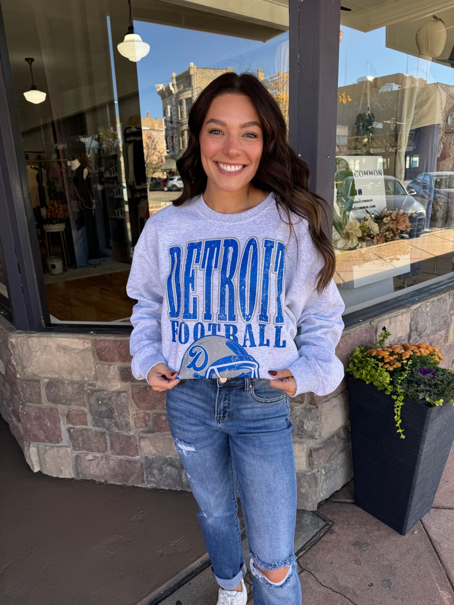 Detroit Football Oversized Sweatshirt