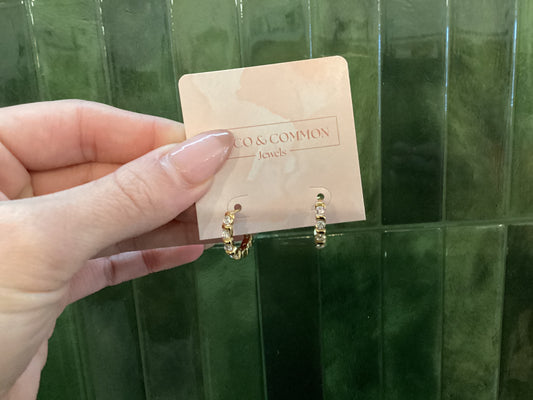 Crushed Gold Crystal Huggies