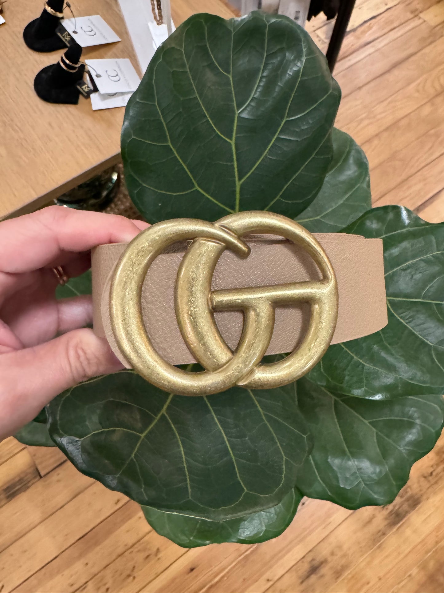 GG Belts Brushed Buckle