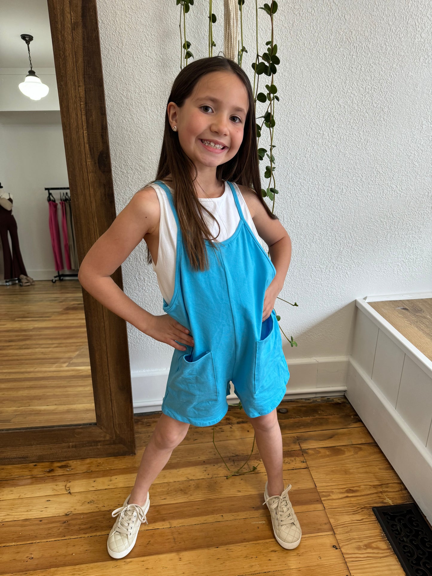 Little Girl's Sleeveless Short Romper