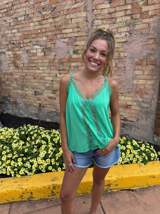 Jade Whisper Tank Top