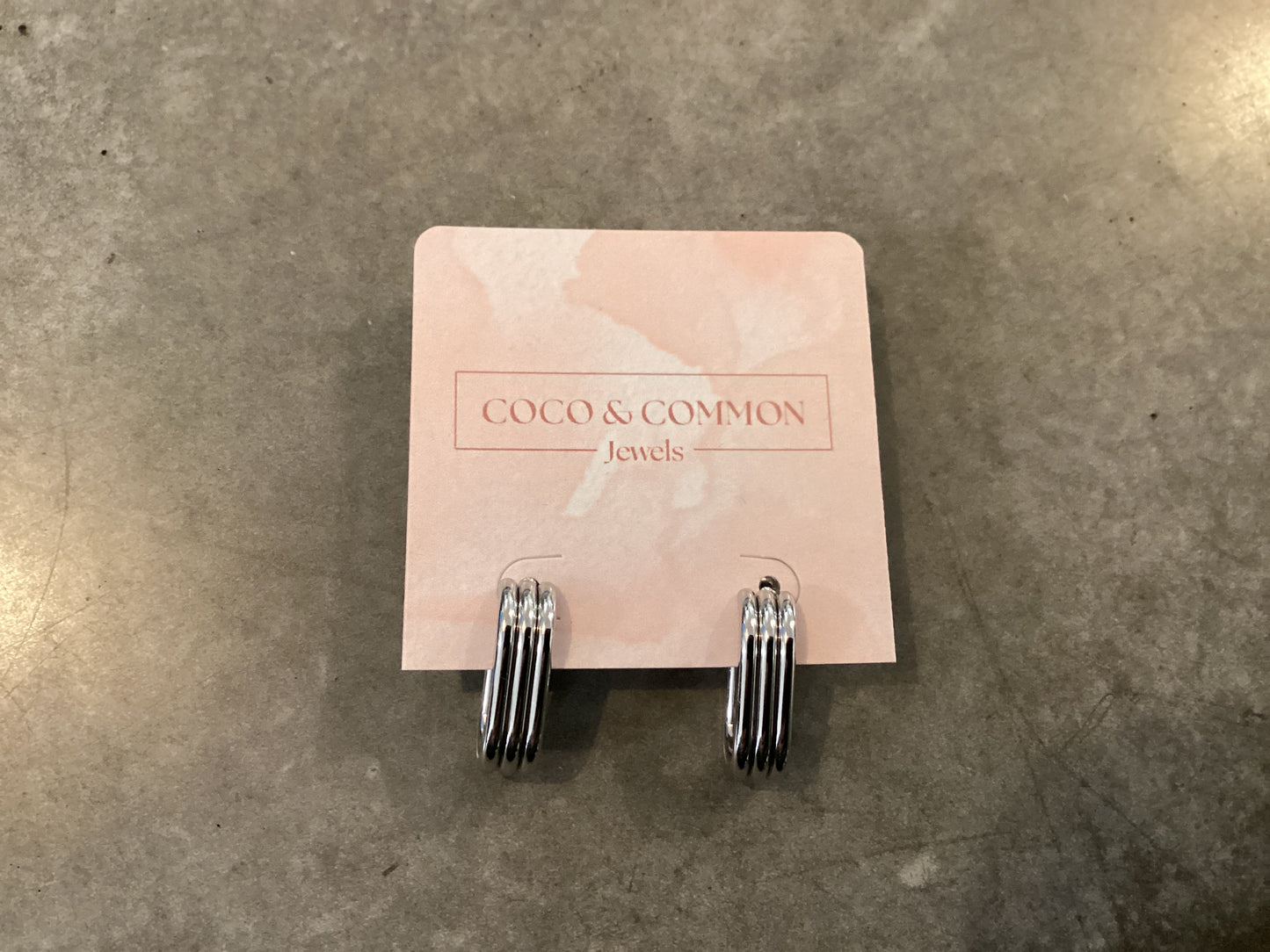 Silver Stack Huggie Hoops