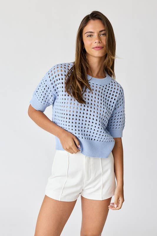 Alina Cropped Crochet Top