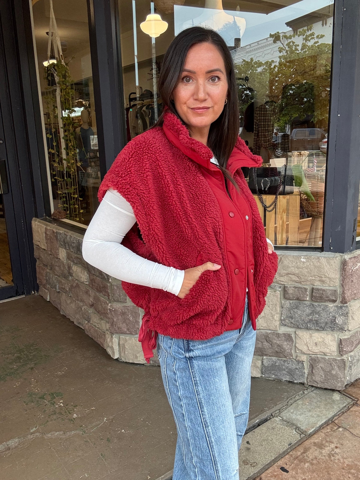 The Dakota Vest | Crimson