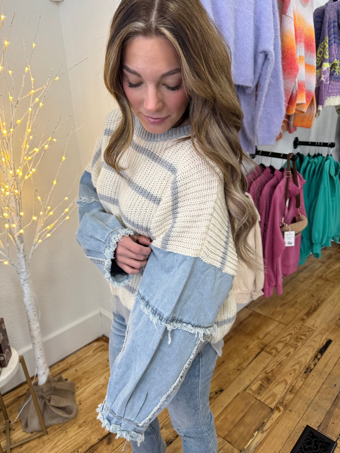 Chambray Sweater