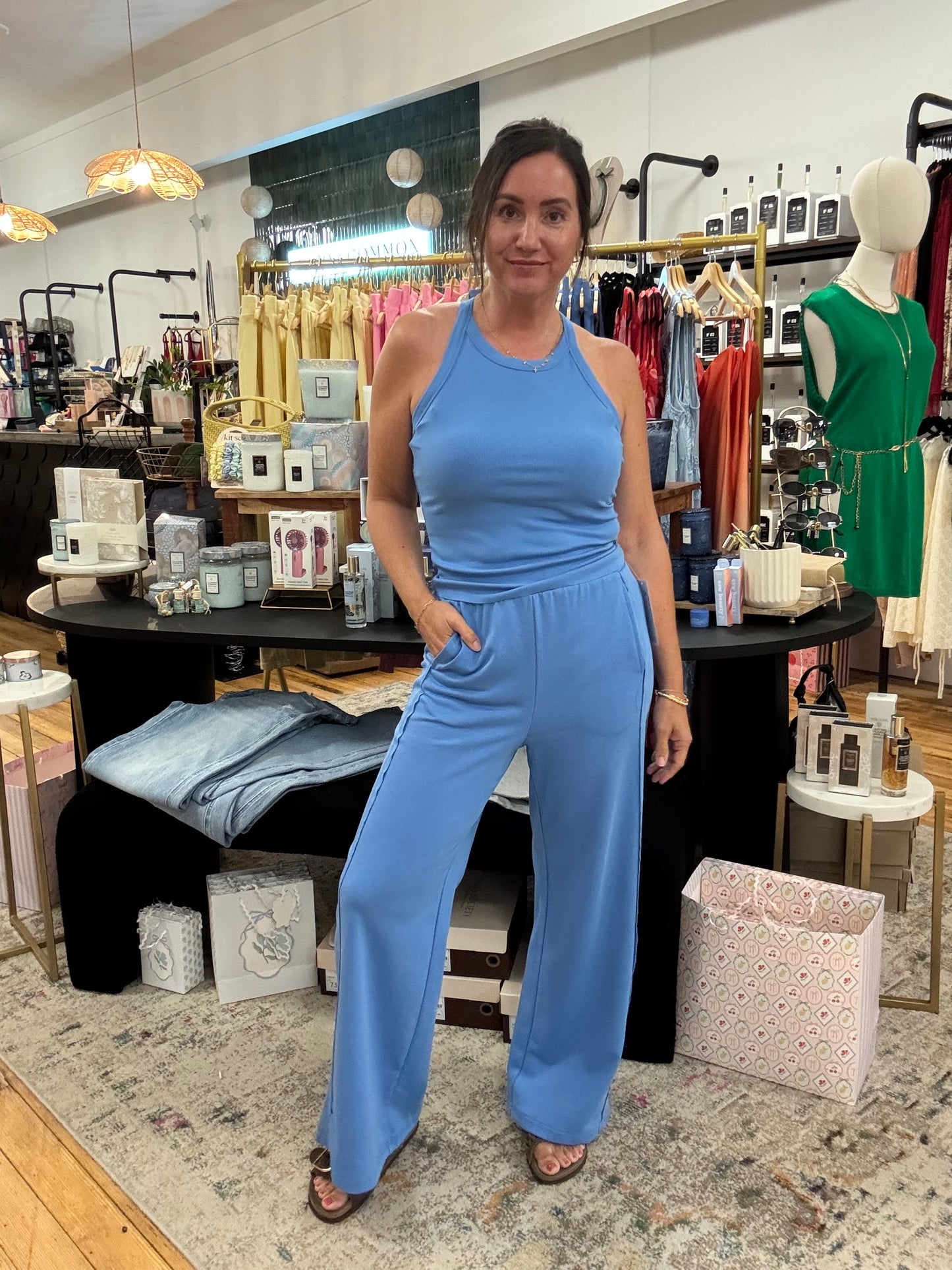 Sky Tank & Pant Set