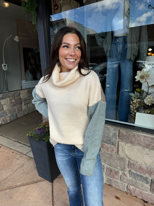 Angie Color Block Sweater