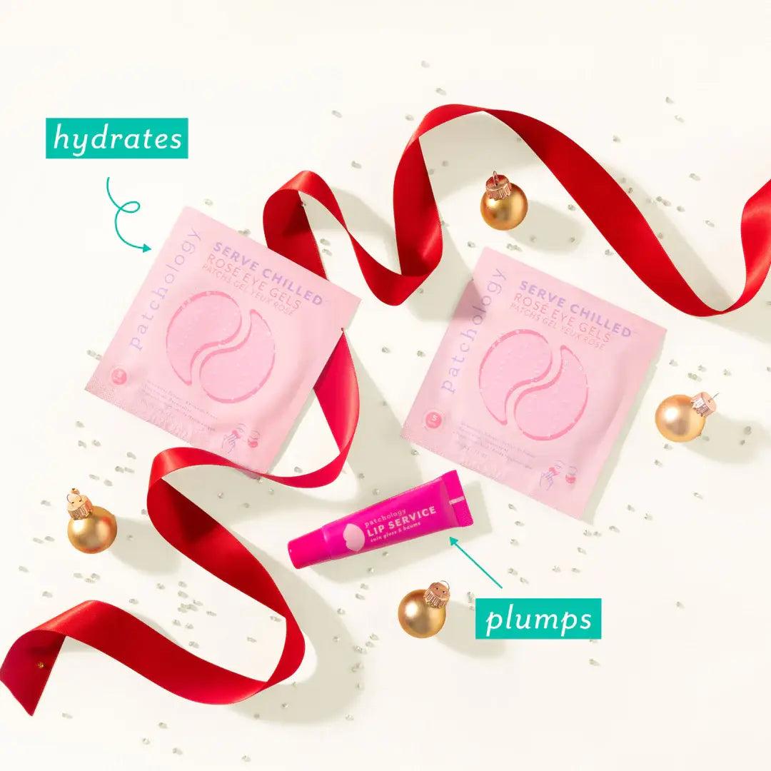 HOLIDAY Under The Mistletoe Under Eye and Lip Gift Set
