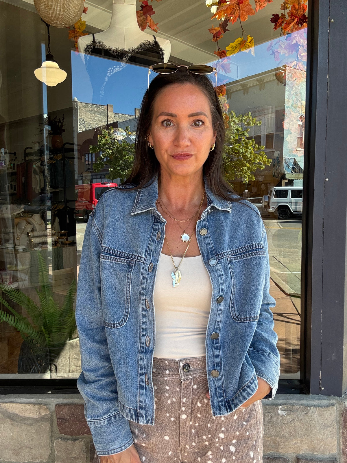 Rowan Cropped Jean Jacket