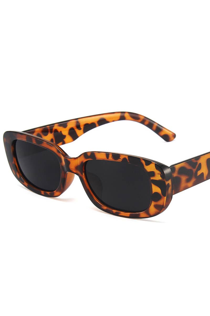 Square Sunglasses | Leopard / Grey