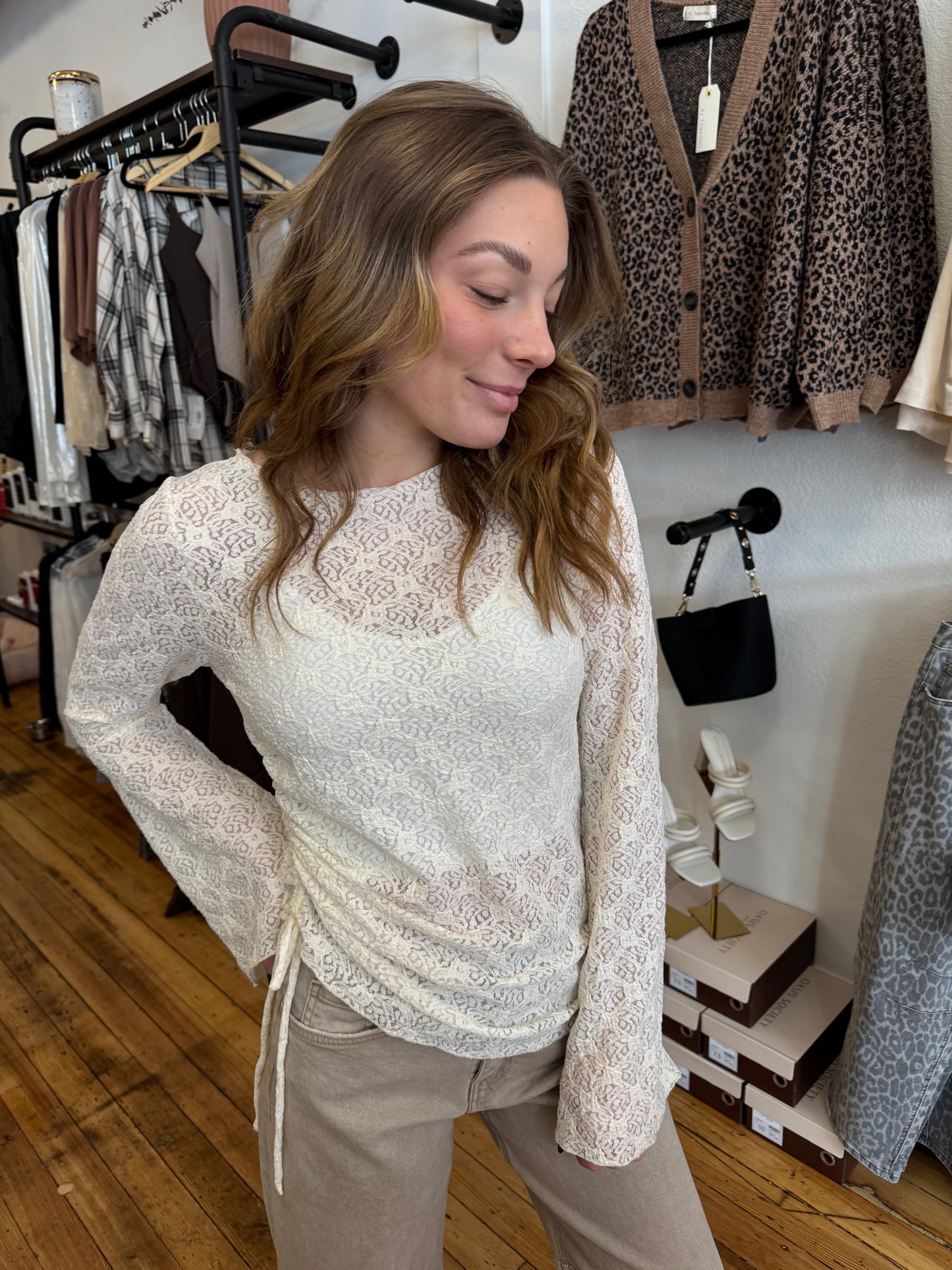Ivory Whispers Lace Top