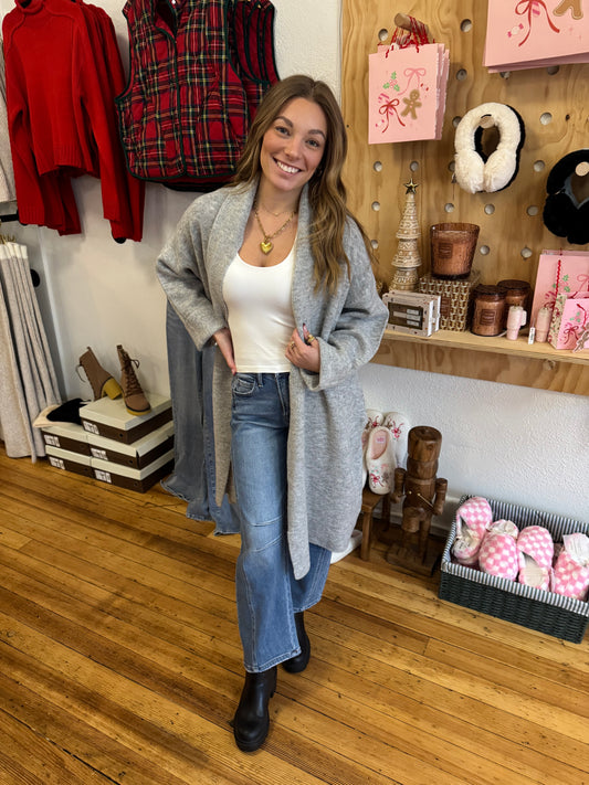 The Sunday Stroll Cardigan – Heather Gray