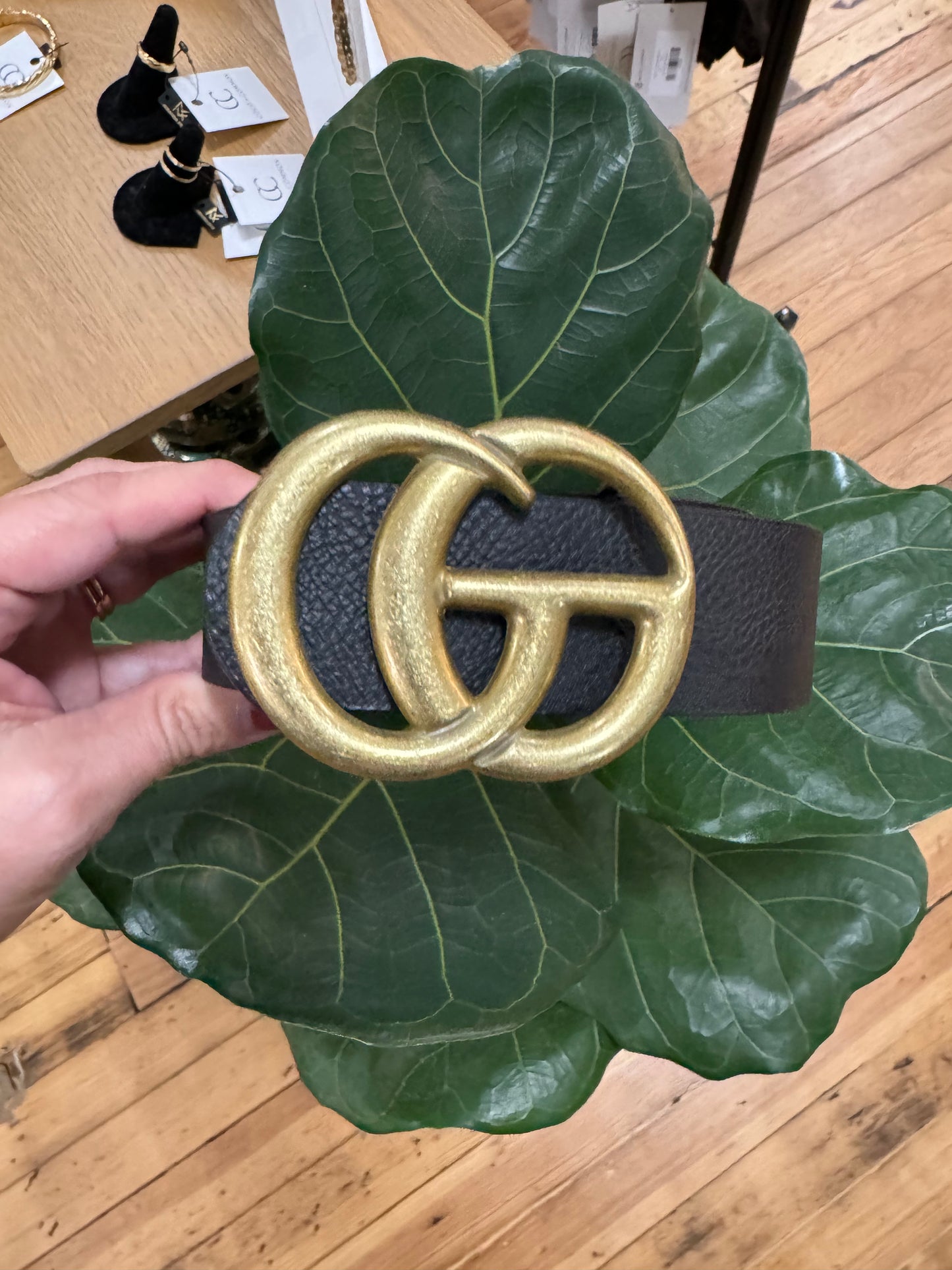 GG Belts Brushed Buckle