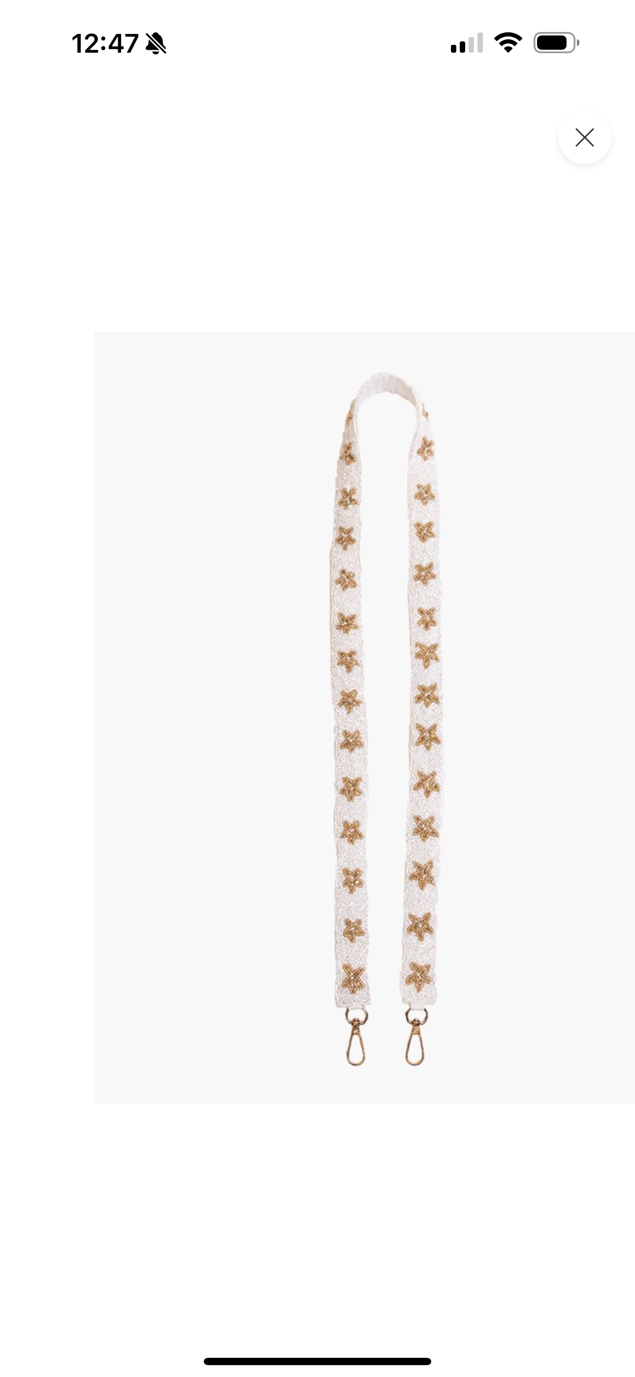 Star Beaded Purse Strap