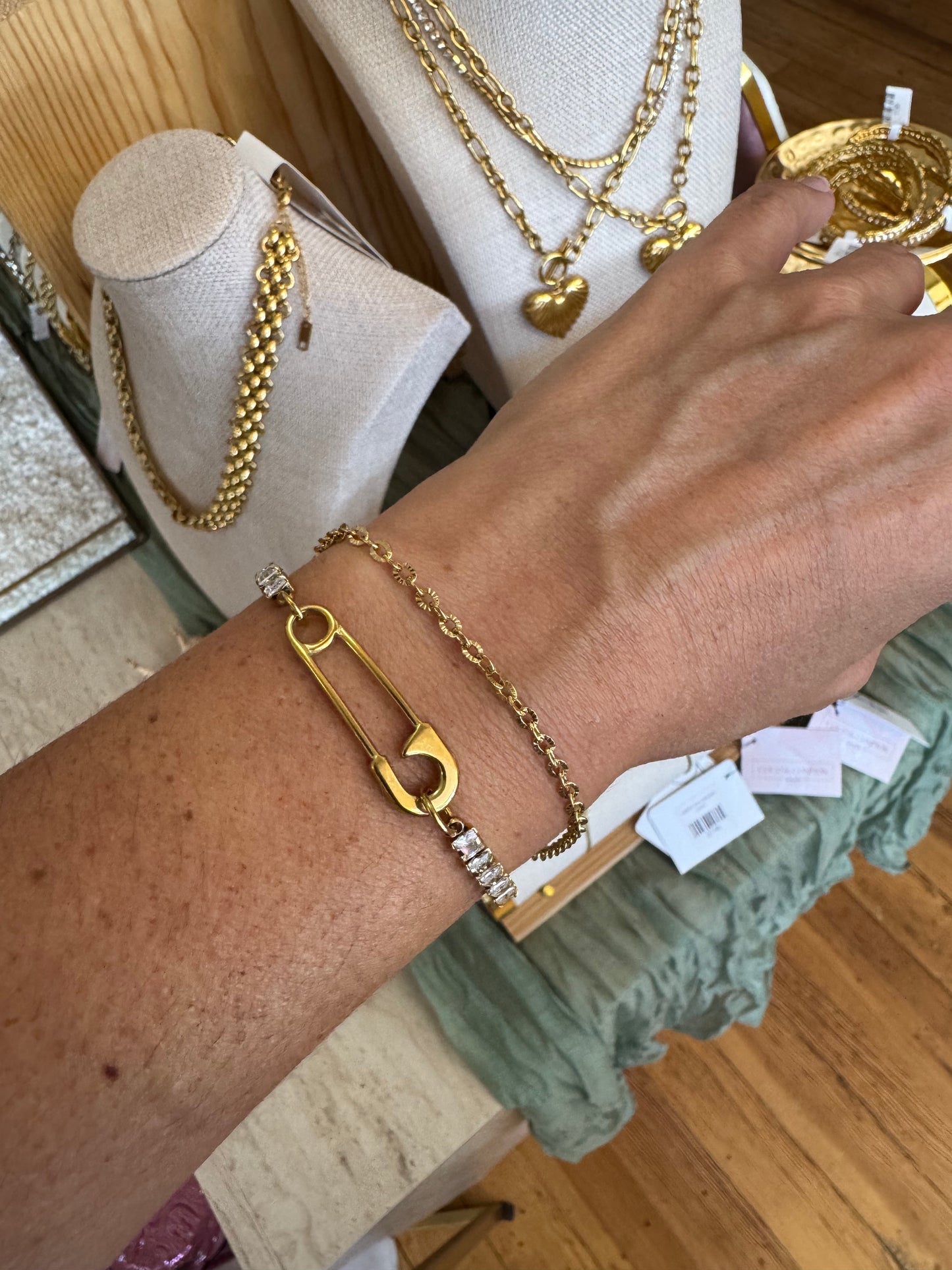 Sloane Safety Pin Bracelet