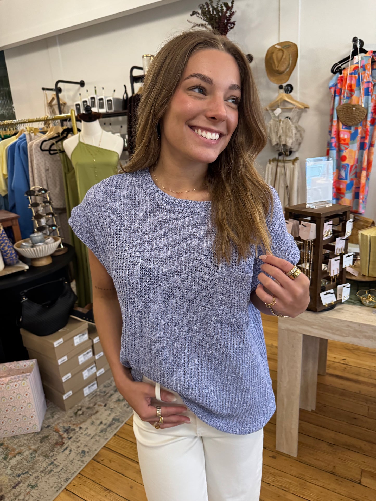 The Coastal Cinder Knit Top