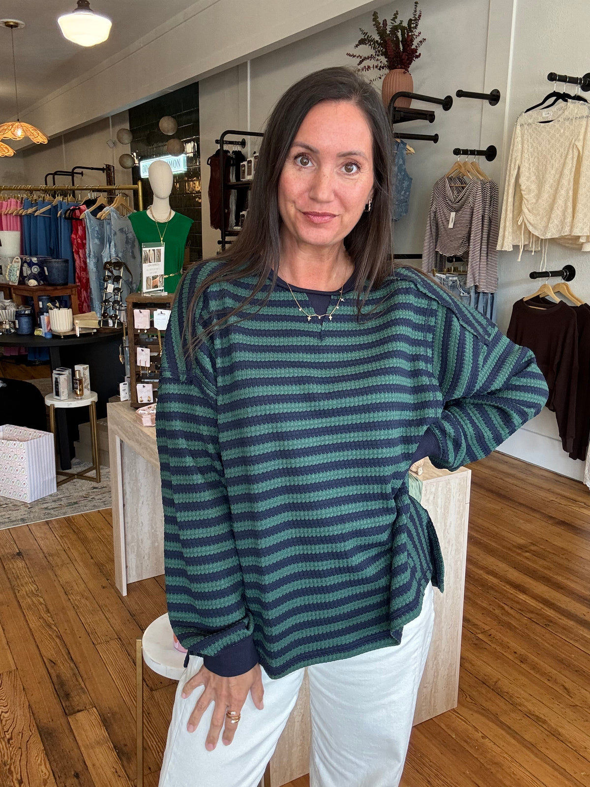 Irish Weekender Stripe Top