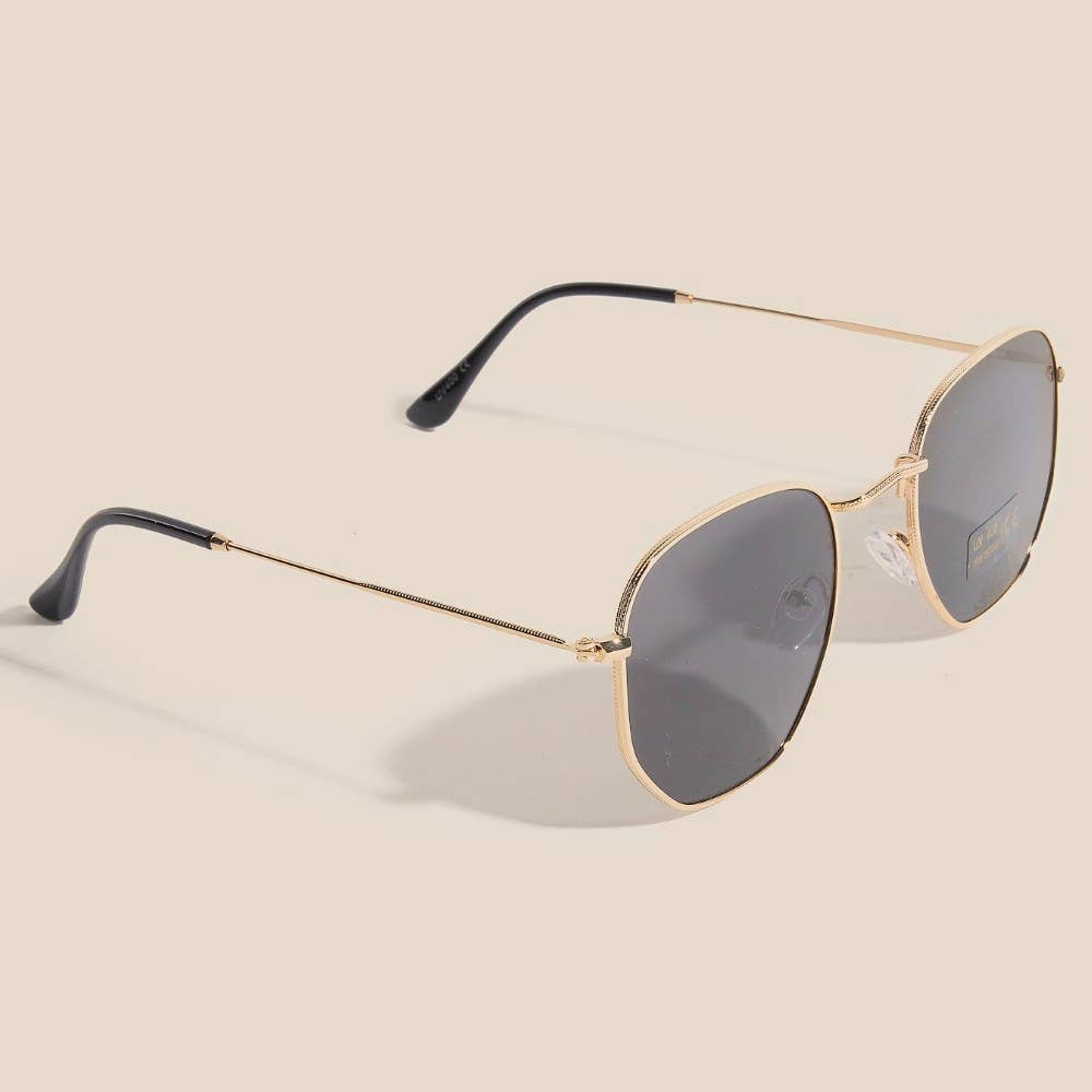Metal Frame Round Sunglasses