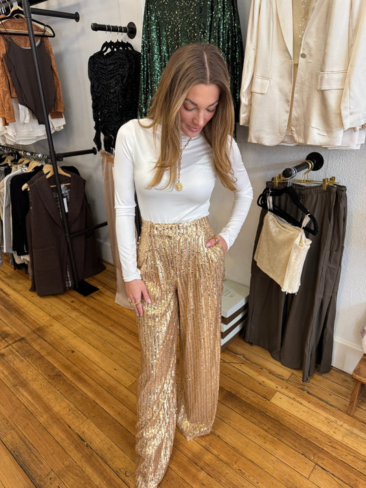 Starlight Sequin Trouser Pants