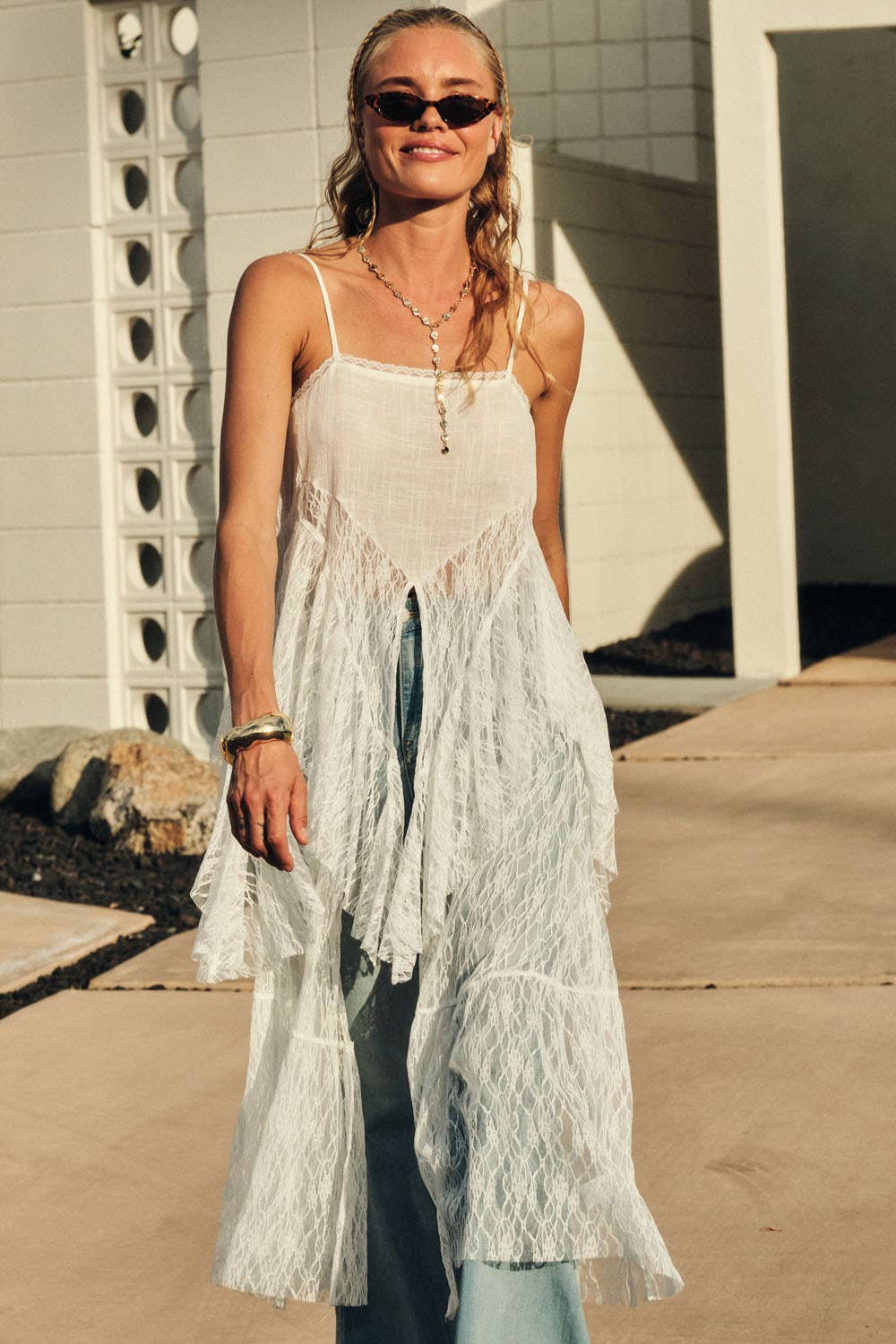 Desert Dusk Lace Top