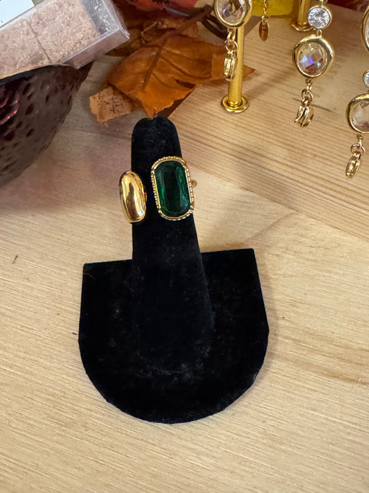 Emerald Divide Ring