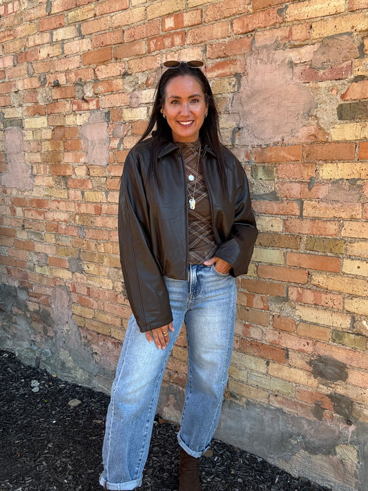 Arden Faux Leather Jacket