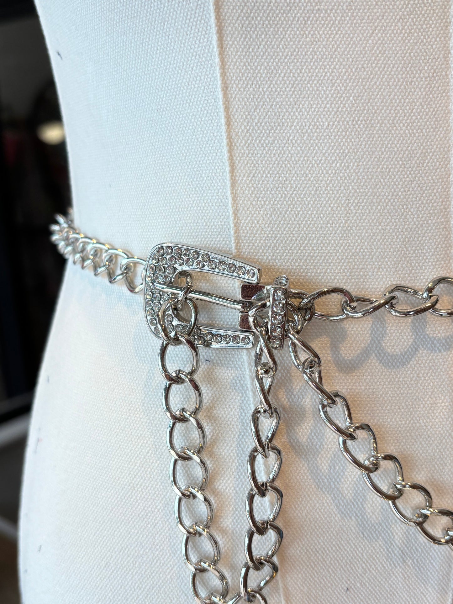 Bling Chain Belt - Silver