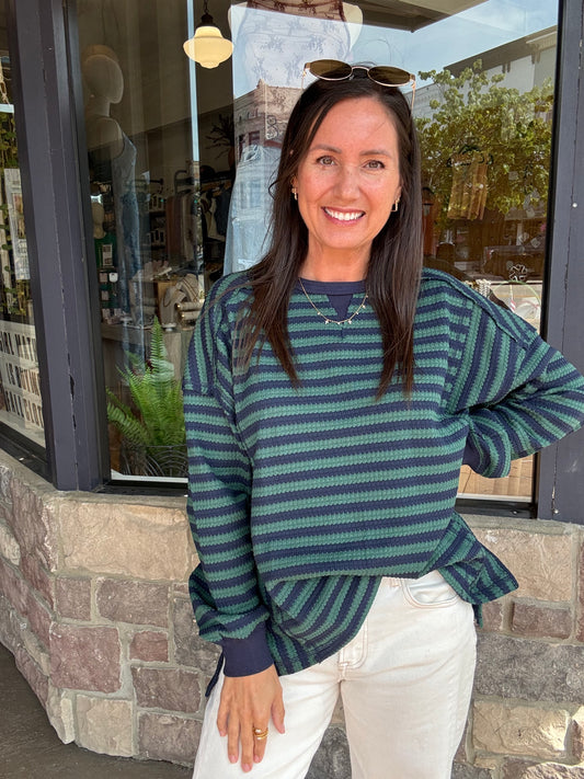 Irish Weekender Stripe Top