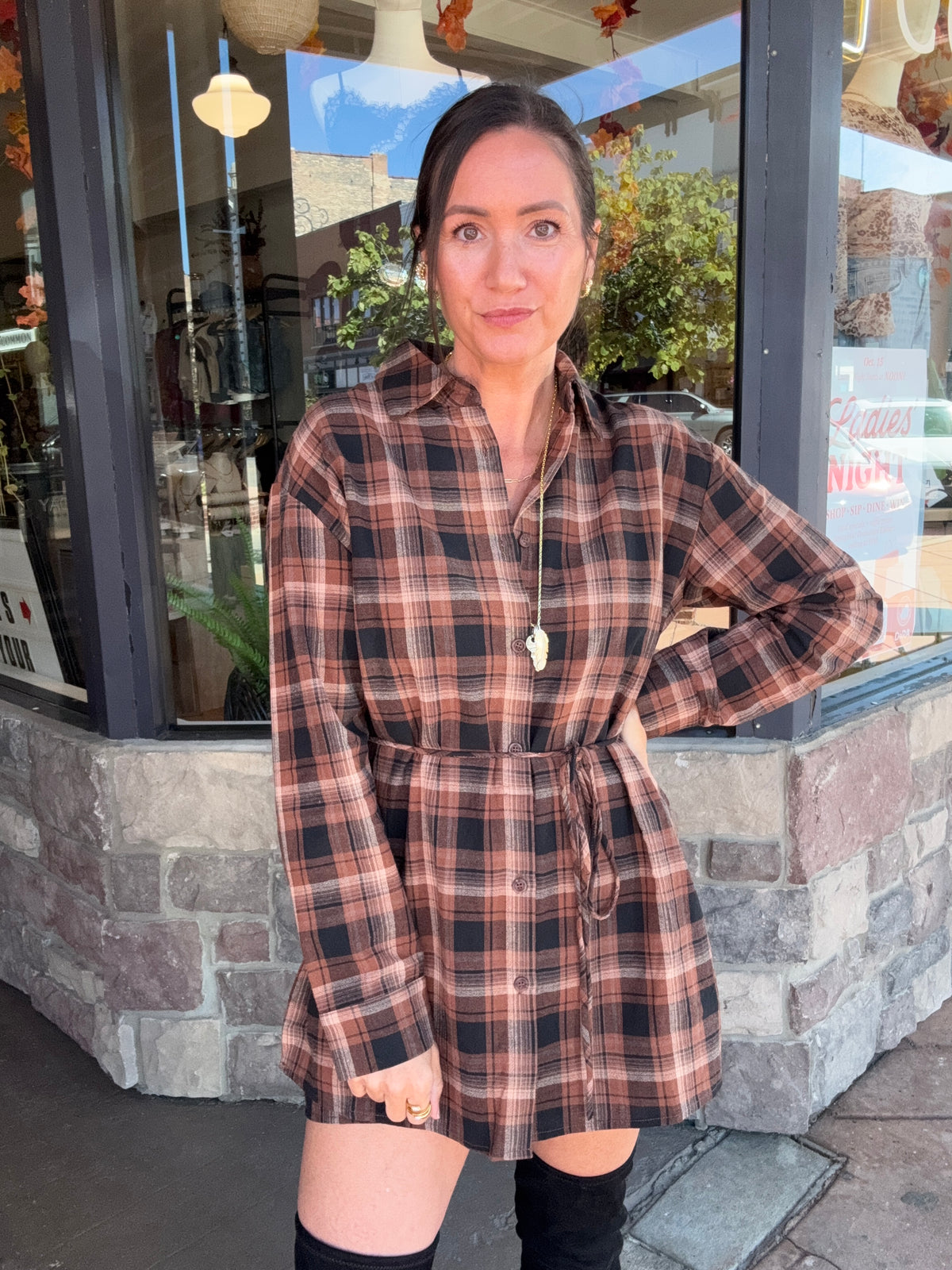 Brynn Plaid Romper