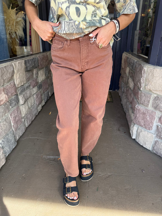 Chestnut Barrel Jean