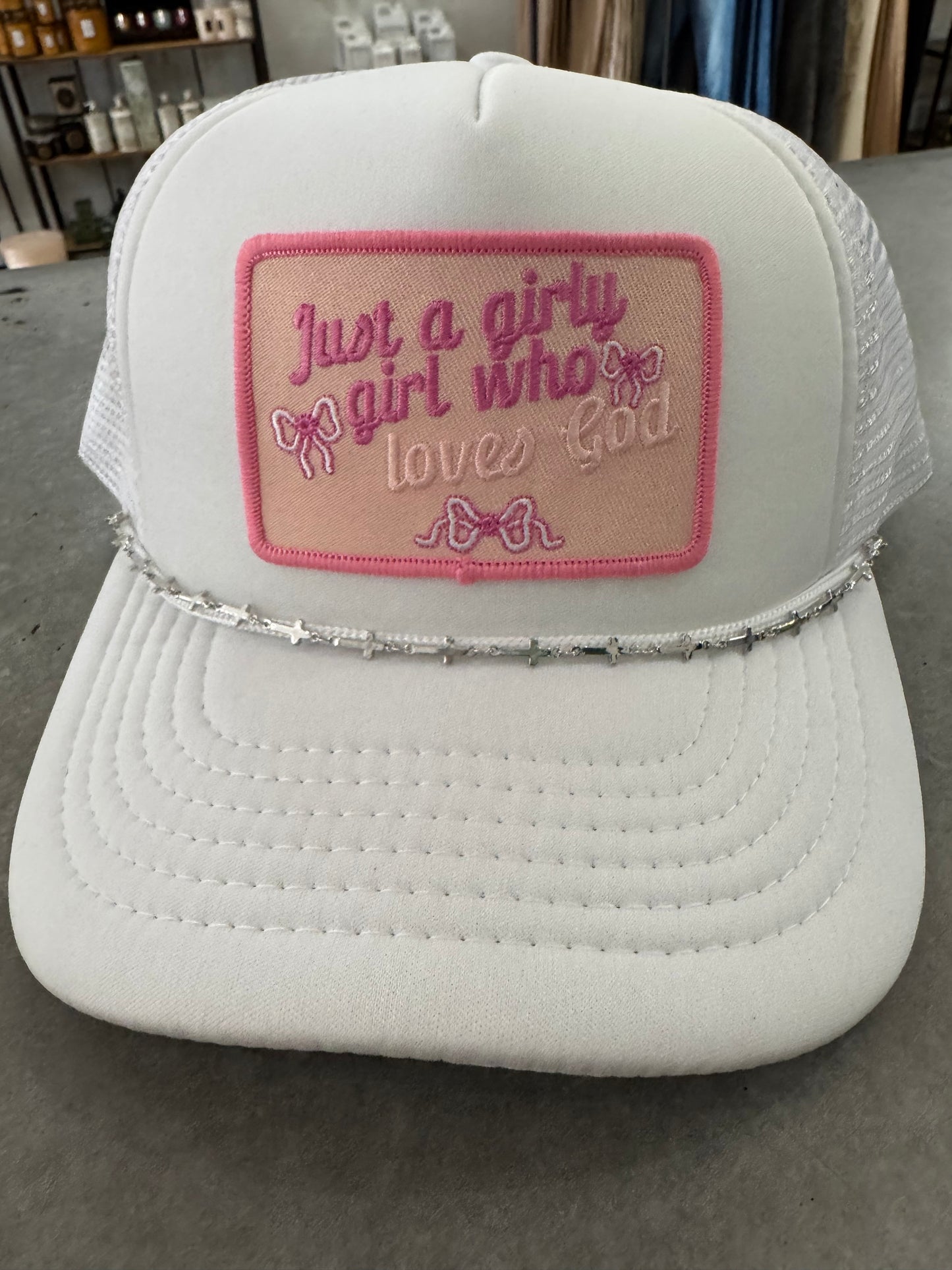 “Girl who loves God” Trucker Hat