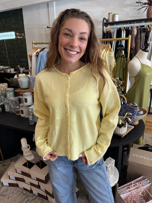 Essential Button Down Cardigan | Butter