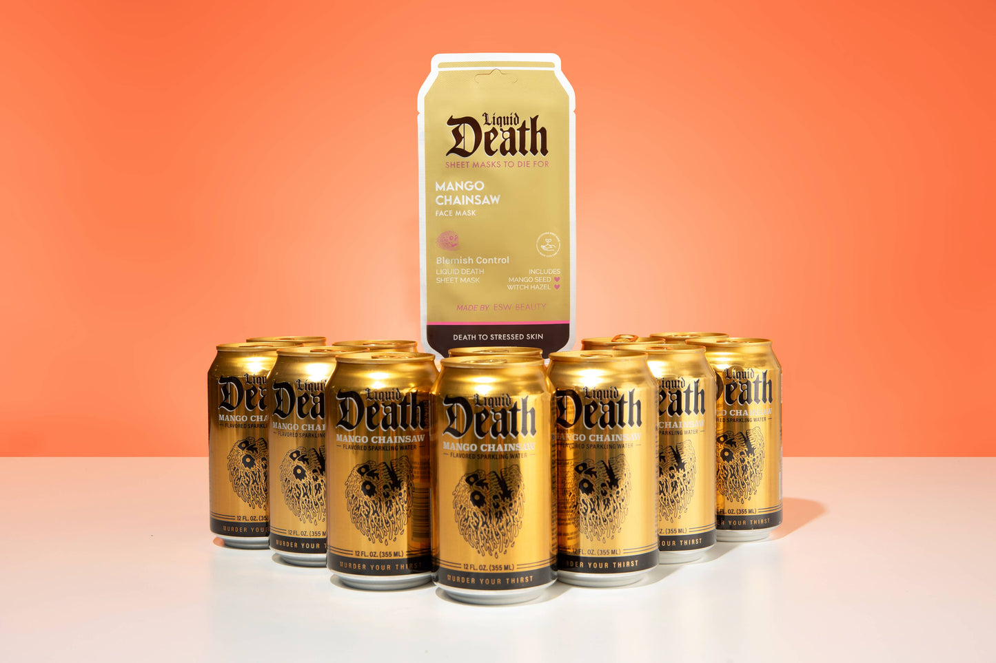 Mango Chainsaw Liquid Death Blemish Control Face Mask