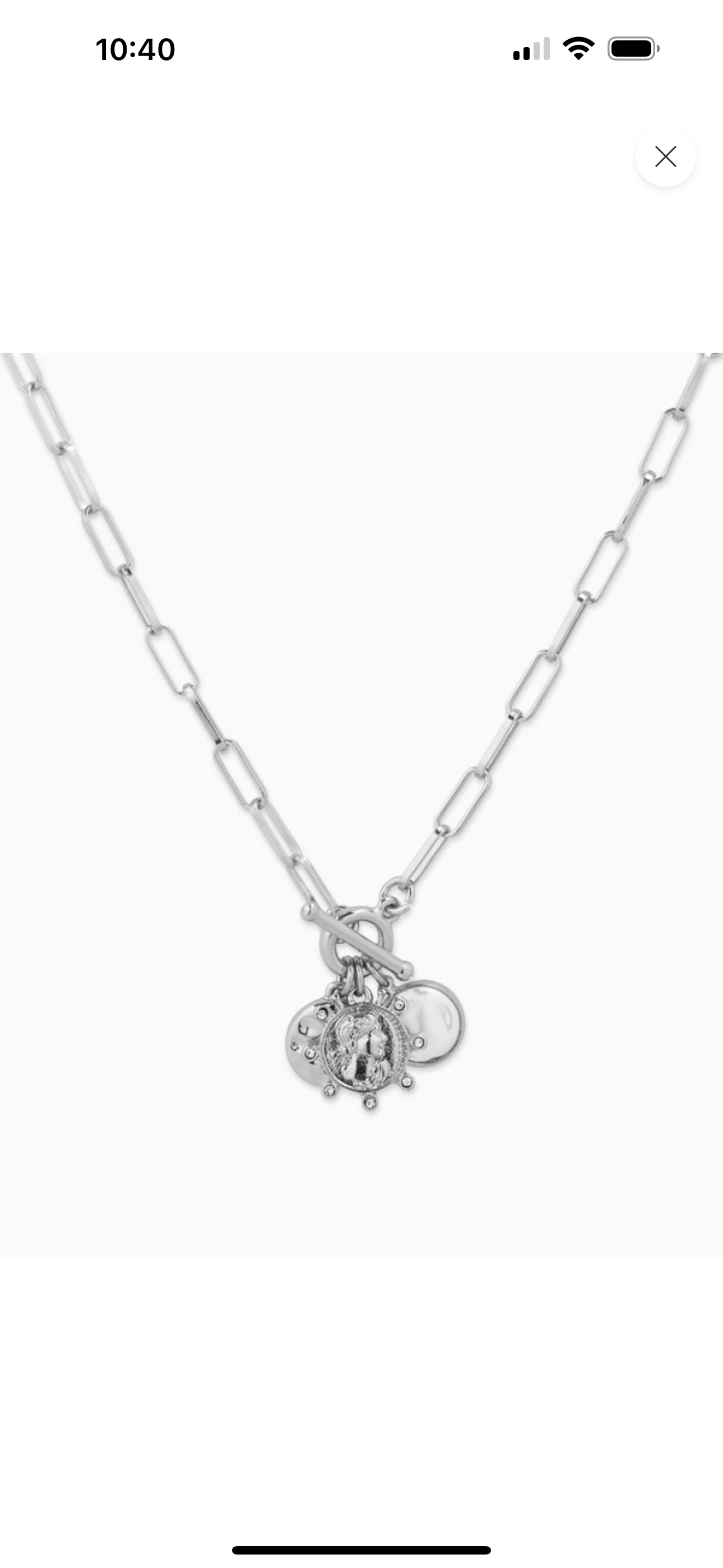 Silver Coin Necklace