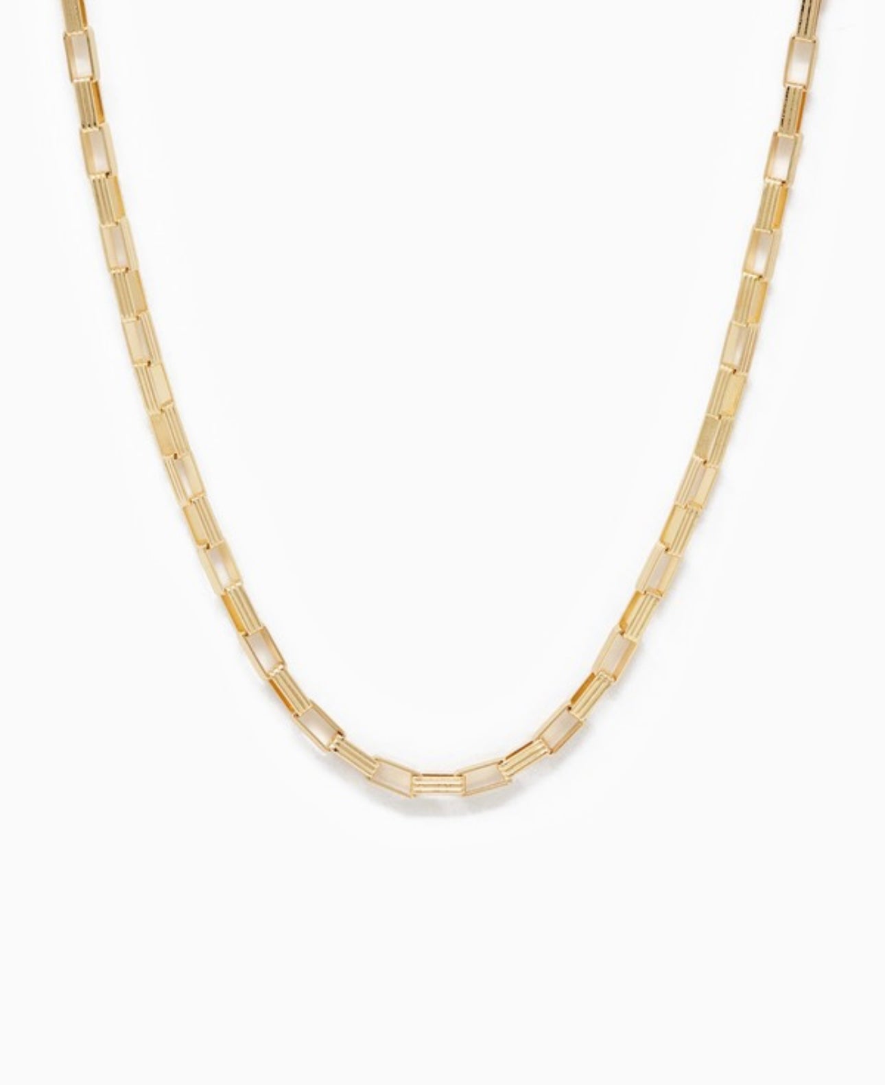 Rectangle Link Necklace