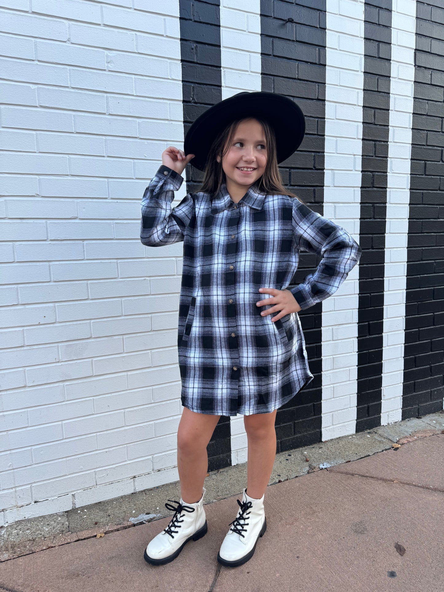 Plaid & Play Flannel Dress