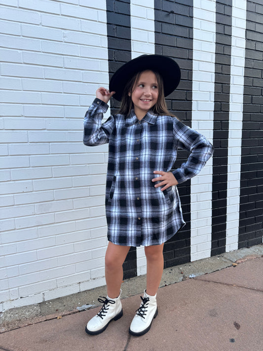 Plaid & Play Flannel Dress