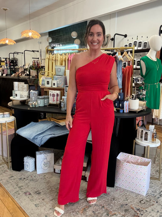 Amelia One-Shoulder Jumpsuit