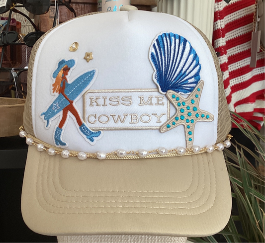 Kiss Me Cowboy- Trucker Hat