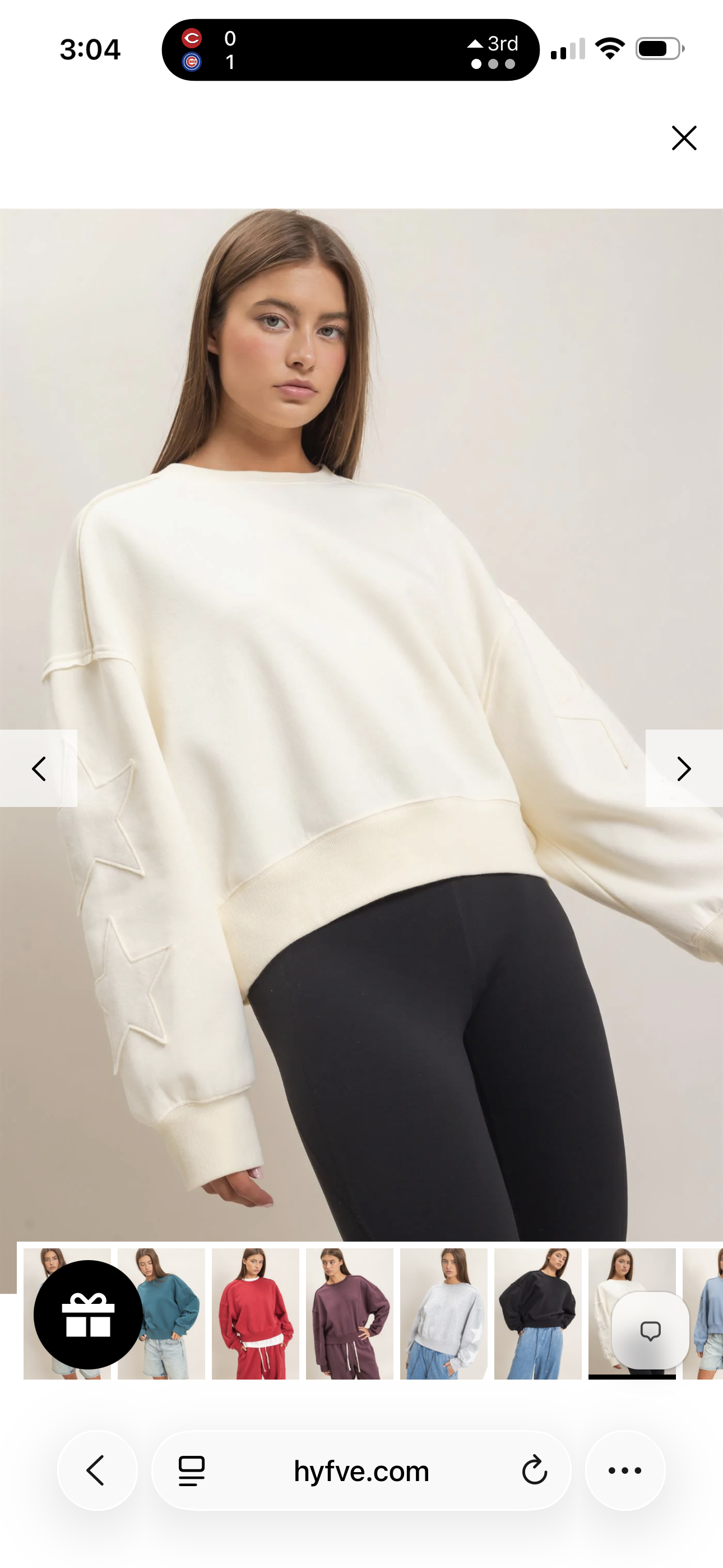 Starstruck Sweatshirt - Cream