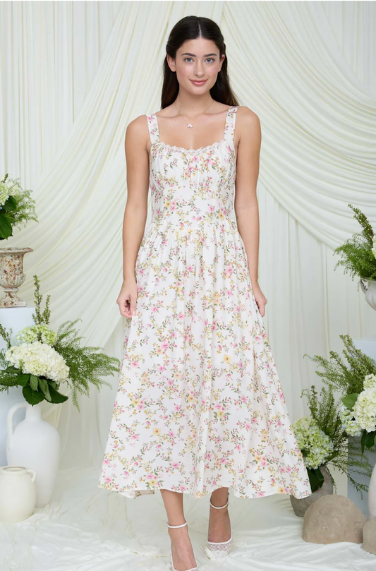 Petal & Promise Midi Dress
