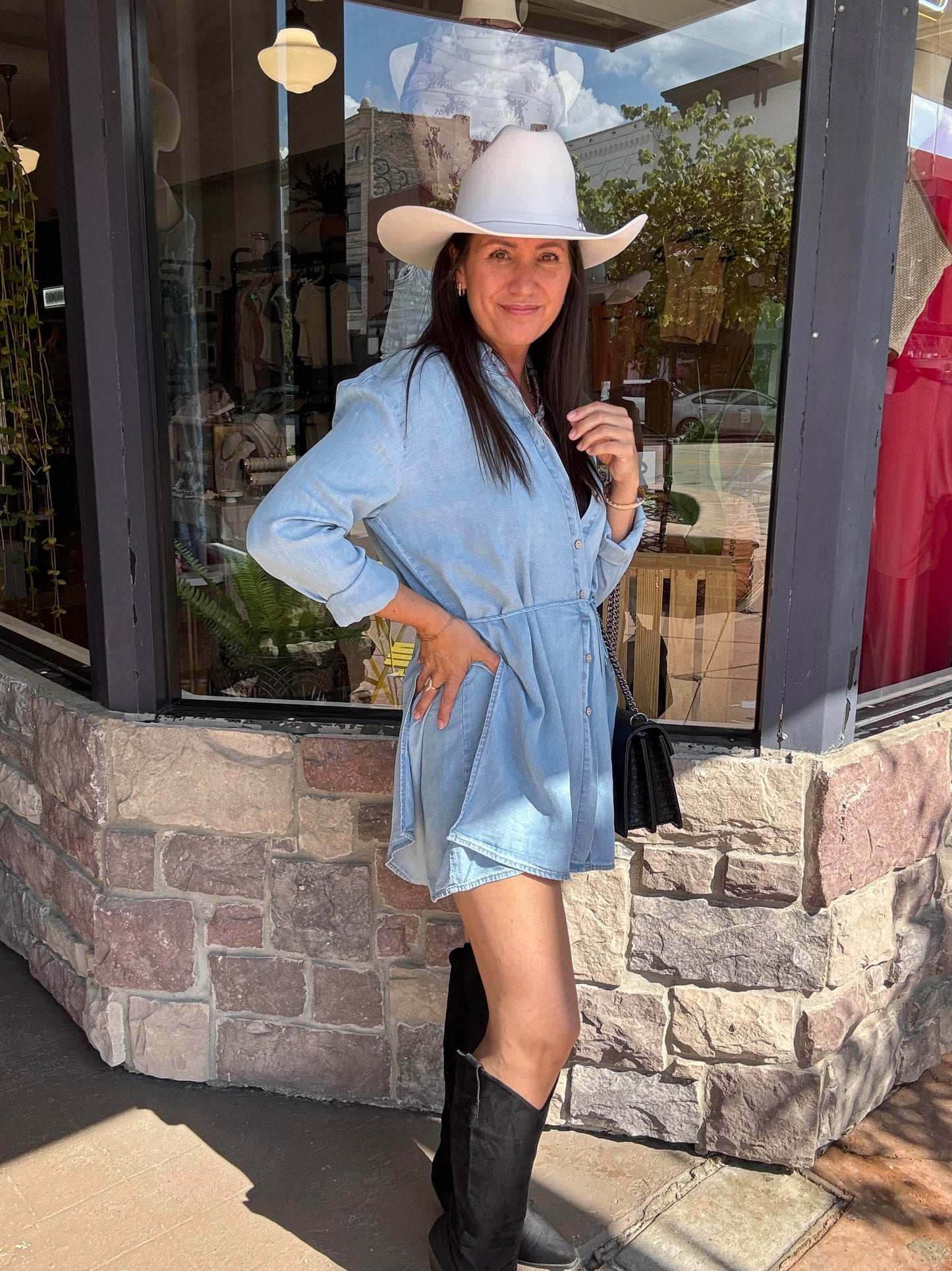Blue Skies Romper Dress