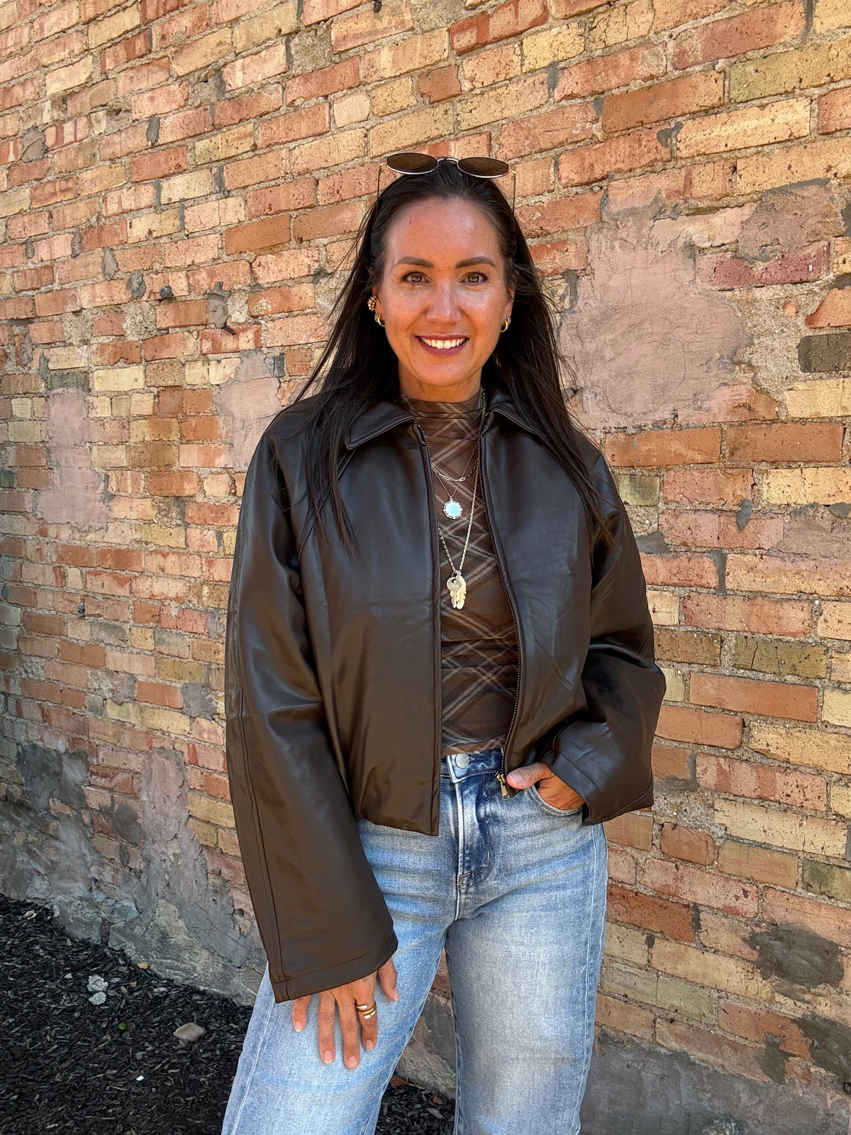 Arden Faux Leather Jacket