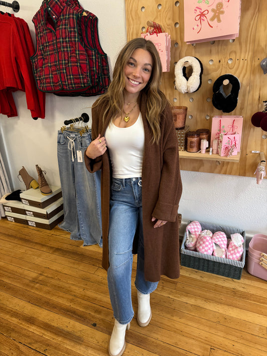 The Sunday Stroll Cardigan – Chestnut