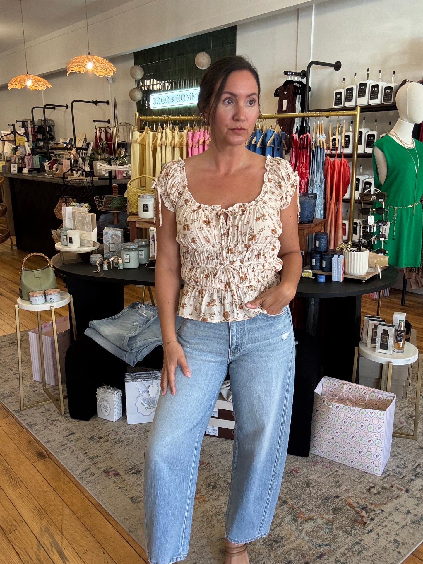 Meagan Floral Top