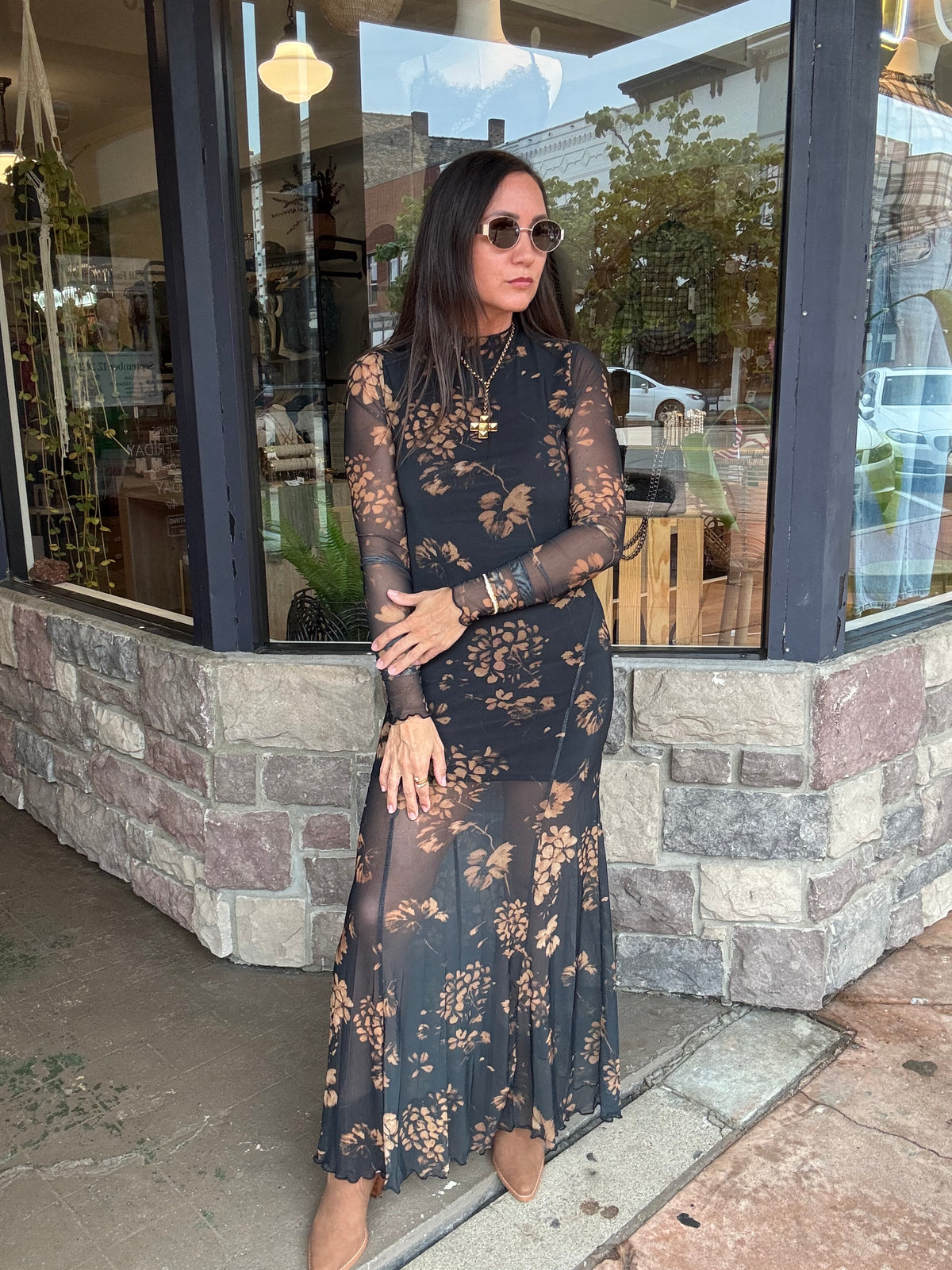 Ember Bloom Maxi Dress